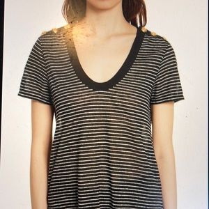 Veronica Beard striped linen top
